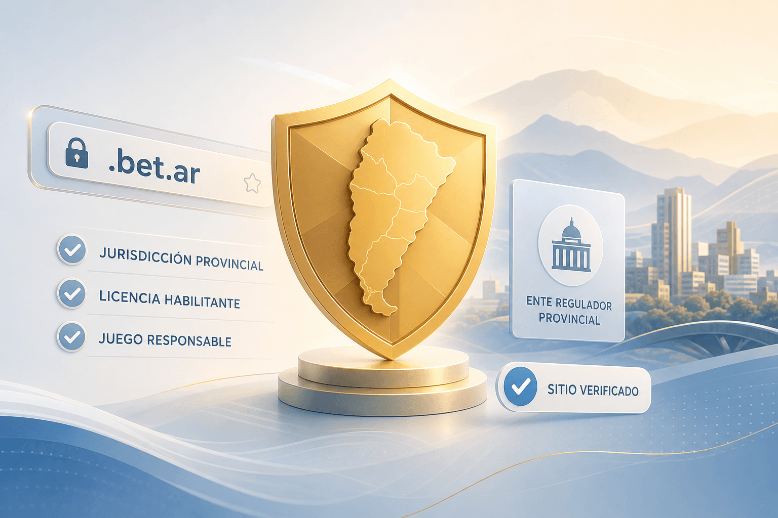 Concepto visual de licencia provincial